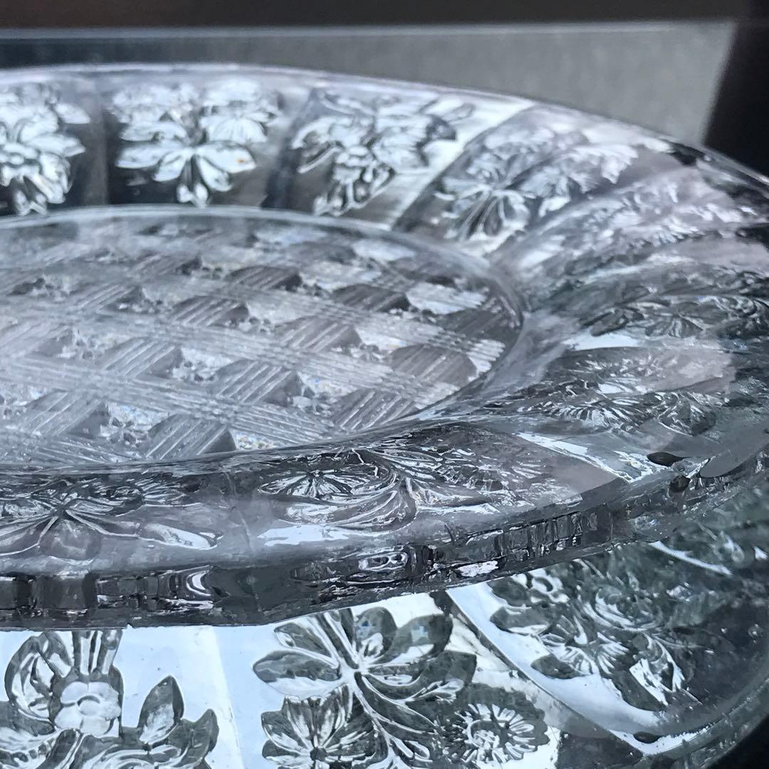 オールドバカラ Baccarat装飾プレート19世紀クリスタル☆チャールズ10世