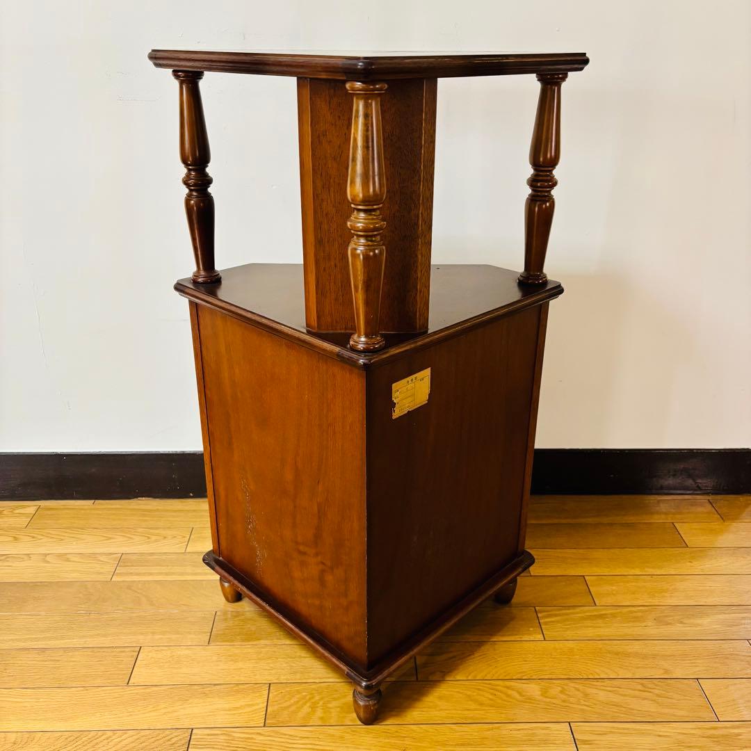 アヤノクラフト 三角コーナー棚 ラック 飾り棚 収納 木製 ビンテージ レトロ