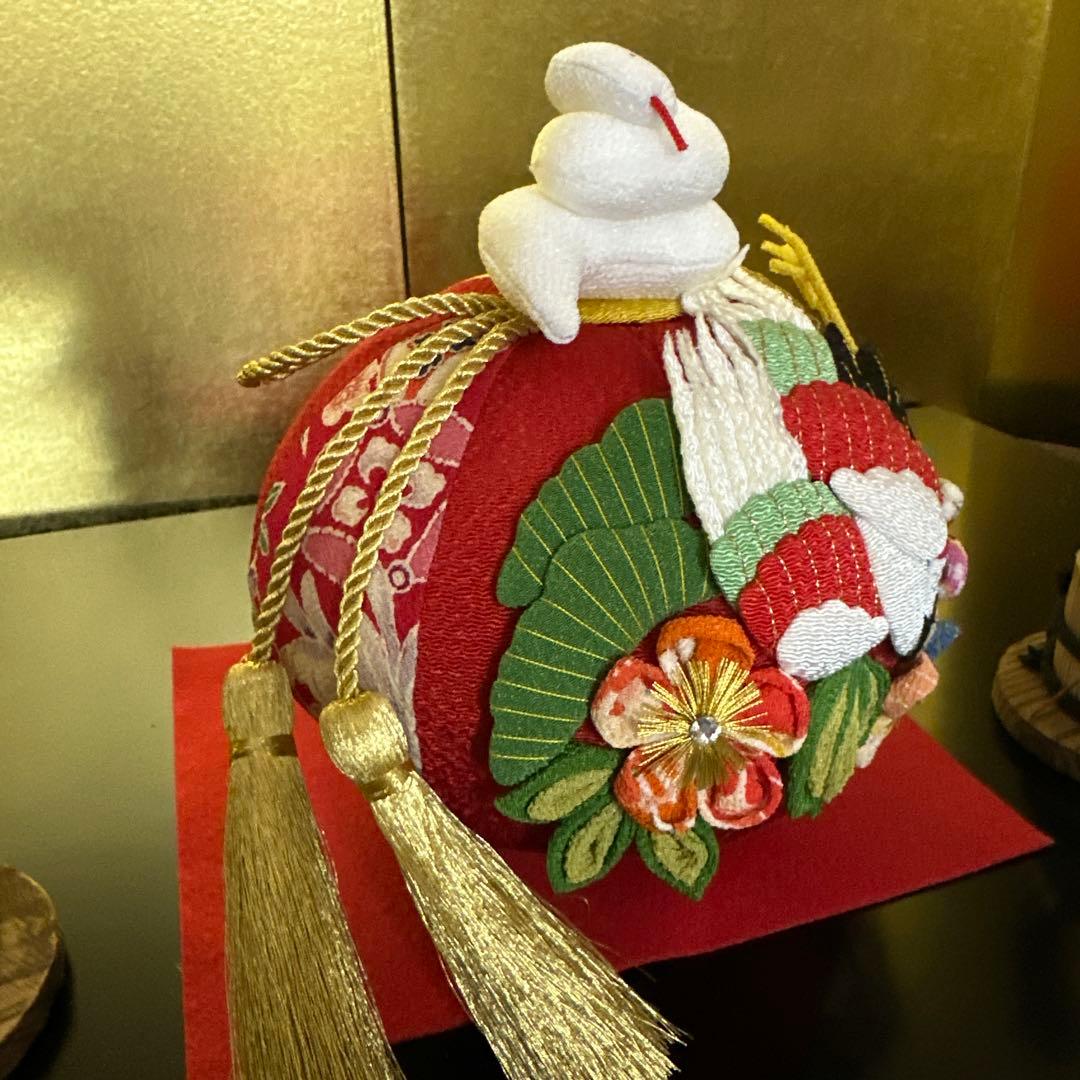 正絹、手鞠、招福、お正月飾り、門松