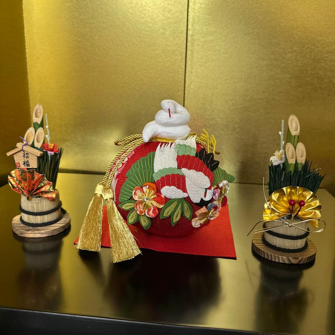 正絹、手鞠、招福、お正月飾り、門松