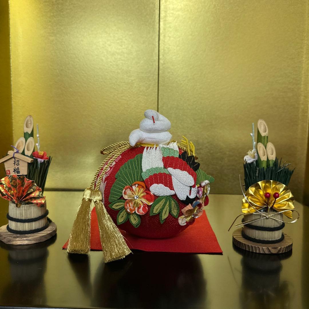 正絹、手鞠、招福、お正月飾り、門松