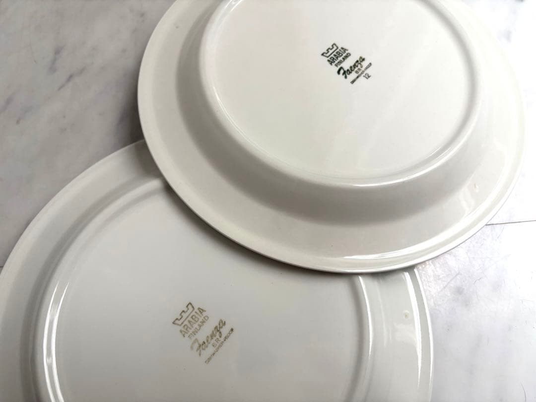 アラビア ファエンツァ 26cmディナープレート ペア①レア