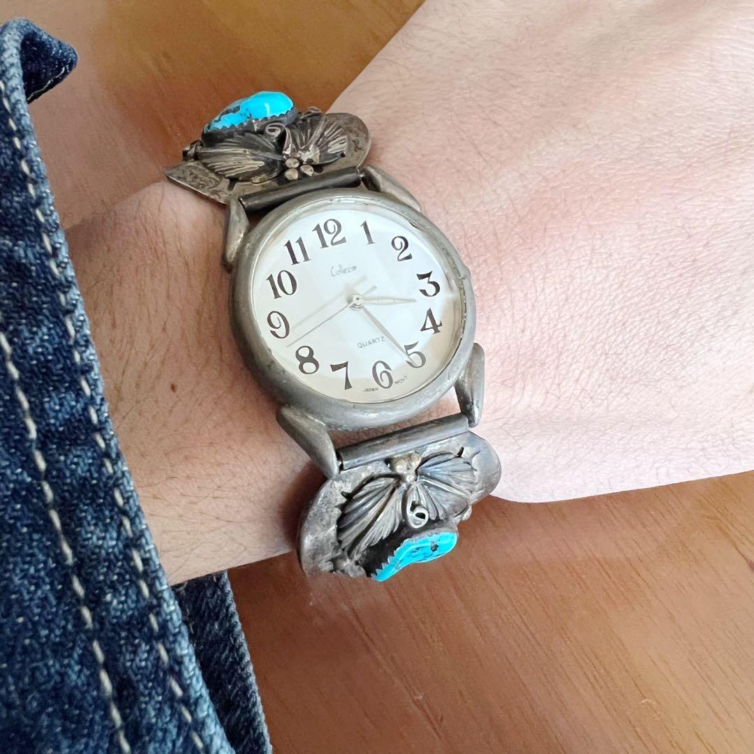 希少★NAVAJO ナバホ 腕時計 ターコイズ Vintage ヴィンテージ