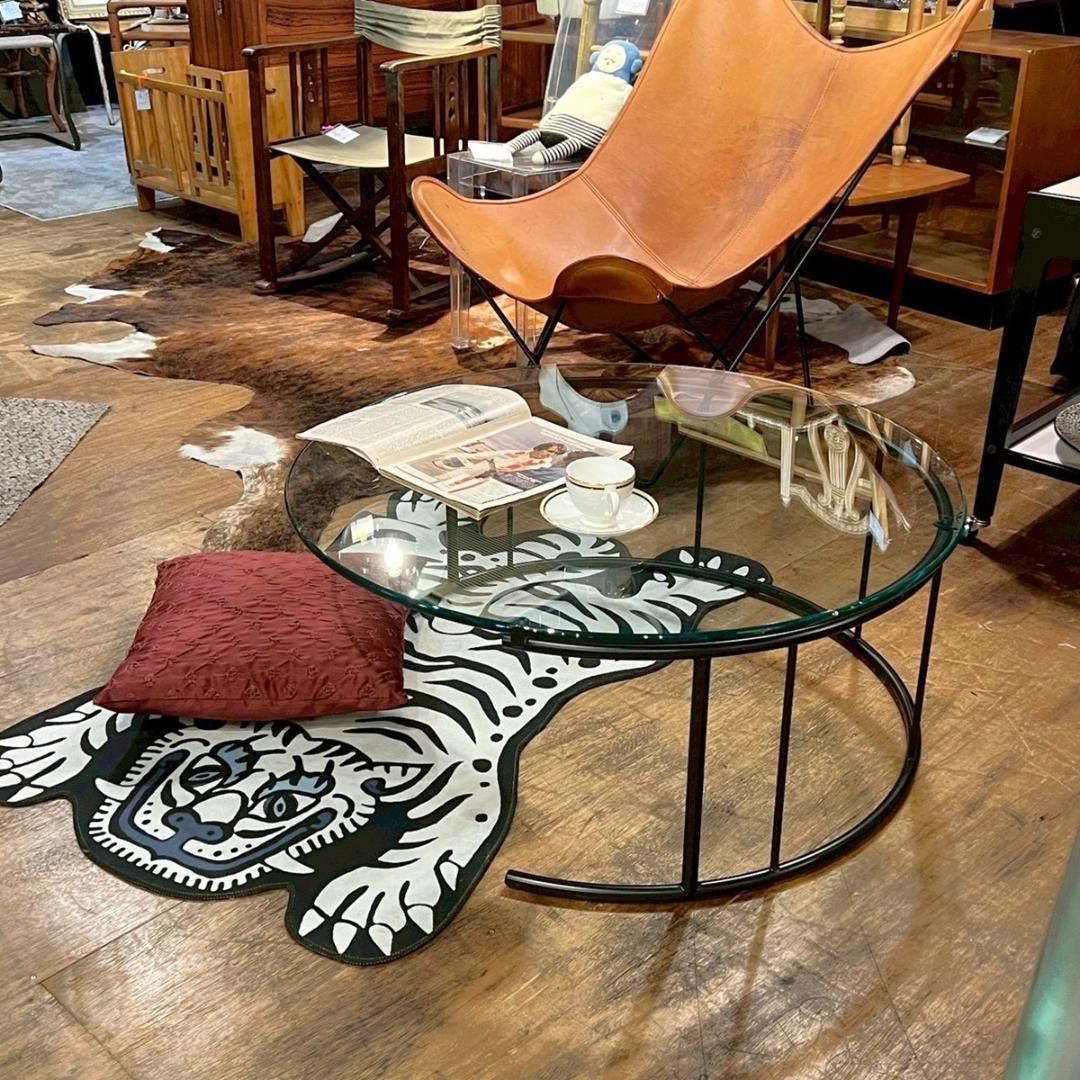 【R出品】フクラ HUKLA TMRB ガラス センターテーブル 丸型