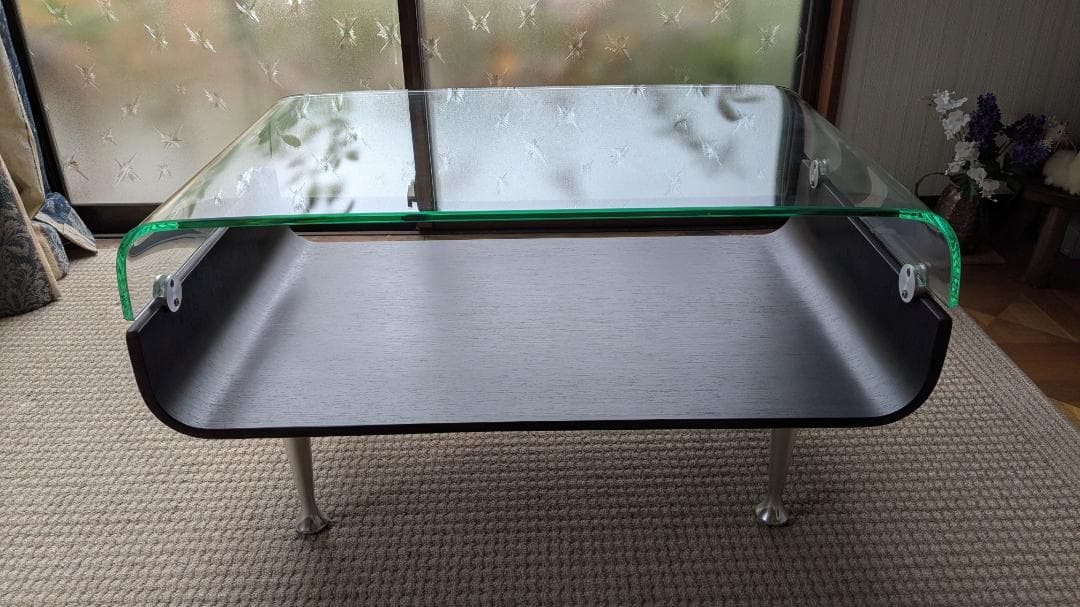大塚家具　ガラステーブル