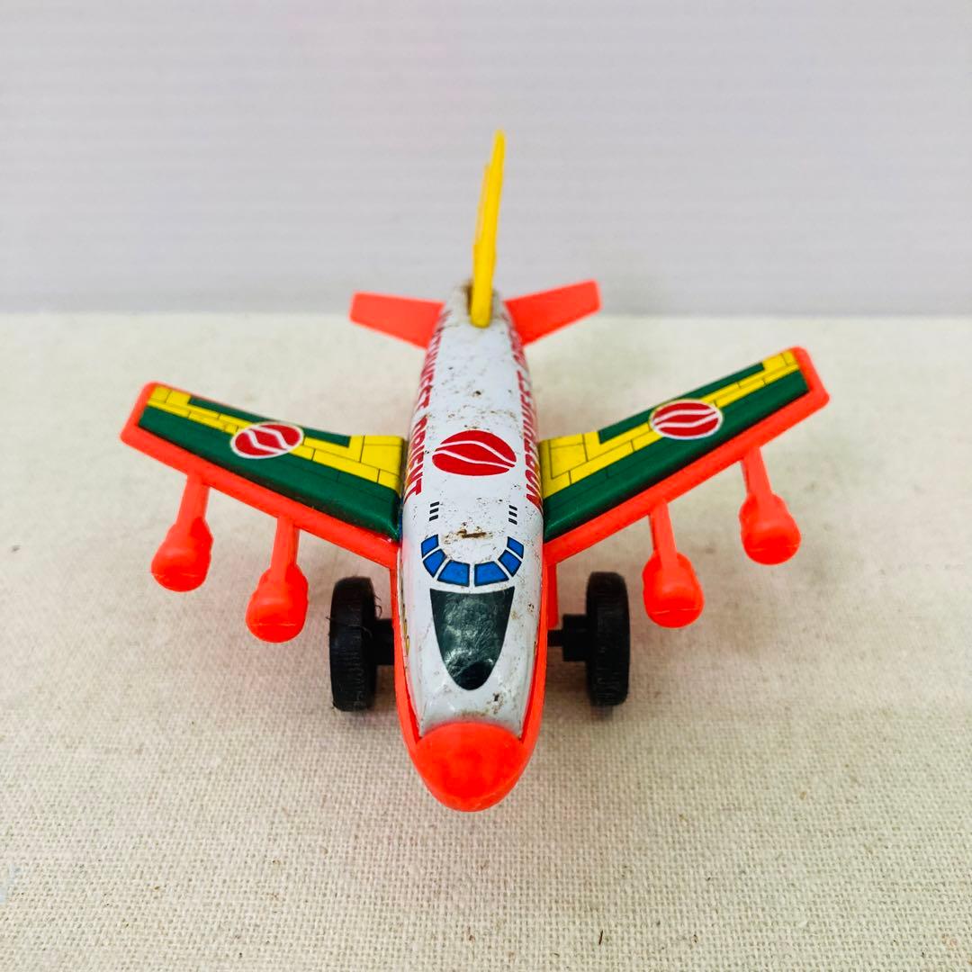 昭和レトロ】飛行機 おもちゃ ブリキ ノースウエストオリエント 空港