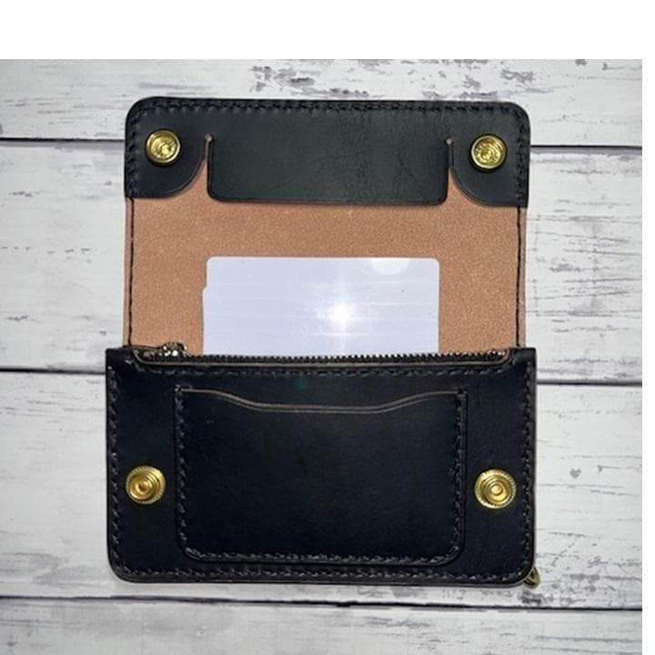 その商品いいねd(￣ ￣) ④ミドルトラッカー茶芯ホック真鍮/小判カン真鍮