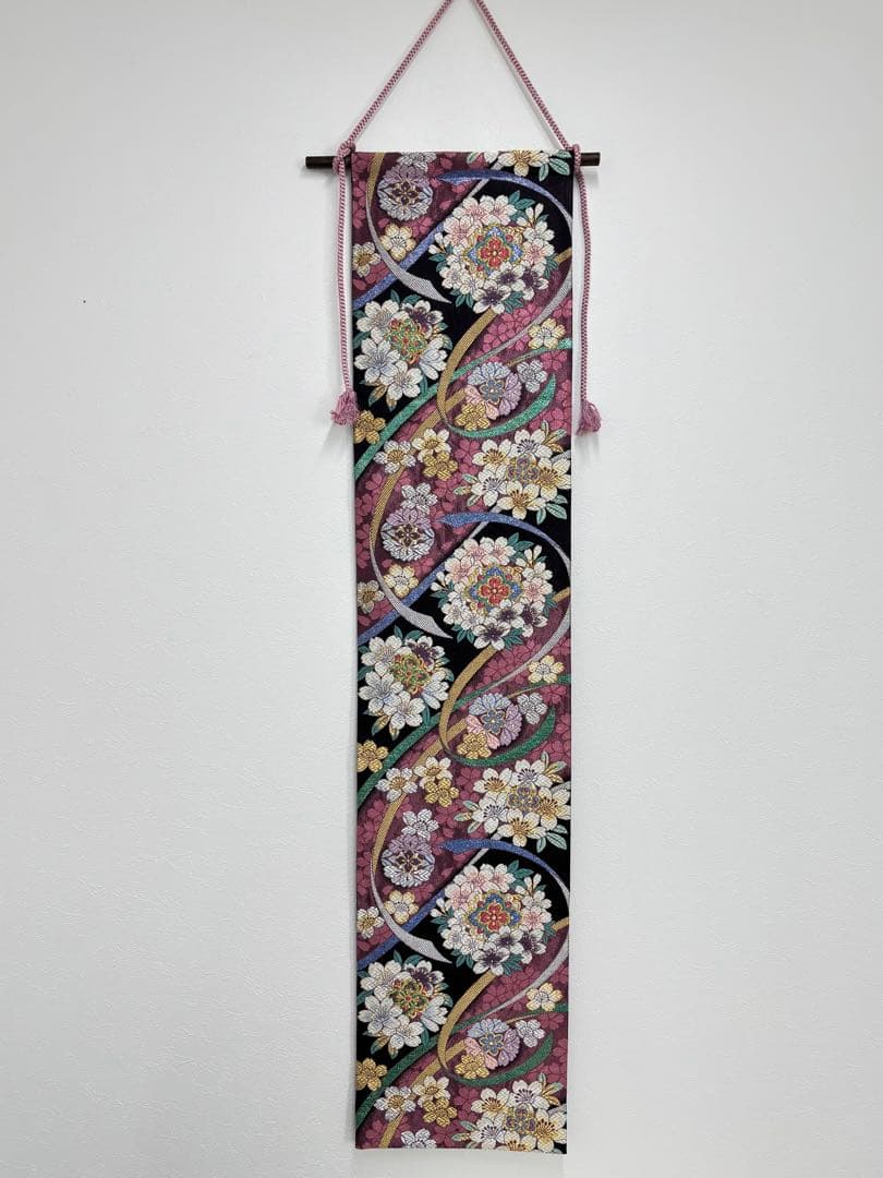 帯リメイク｜タペストリー＆クッションカバー セット｜和モダンインテリア｜一点物