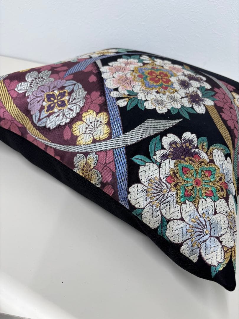 帯リメイク｜タペストリー＆クッションカバー セット｜和モダンインテリア｜一点物