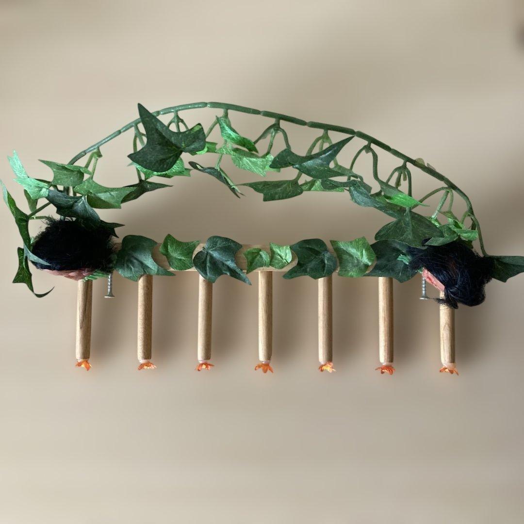 ハワイアン 日焼け ガングロ フラガール 装飾レイ アクセサリー掛け 年代物