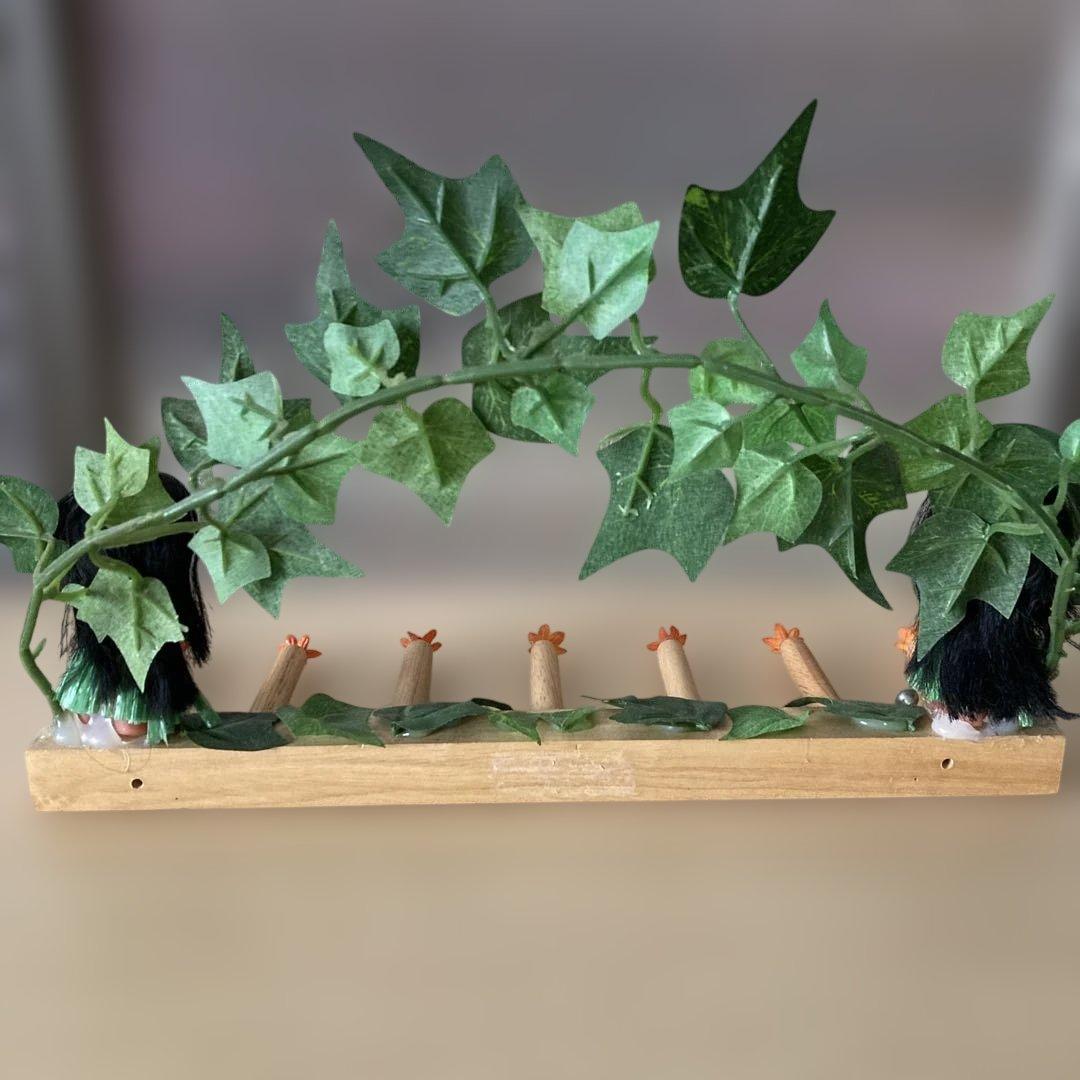 ハワイアン 日焼け ガングロ フラガール 装飾レイ アクセサリー掛け 年代物