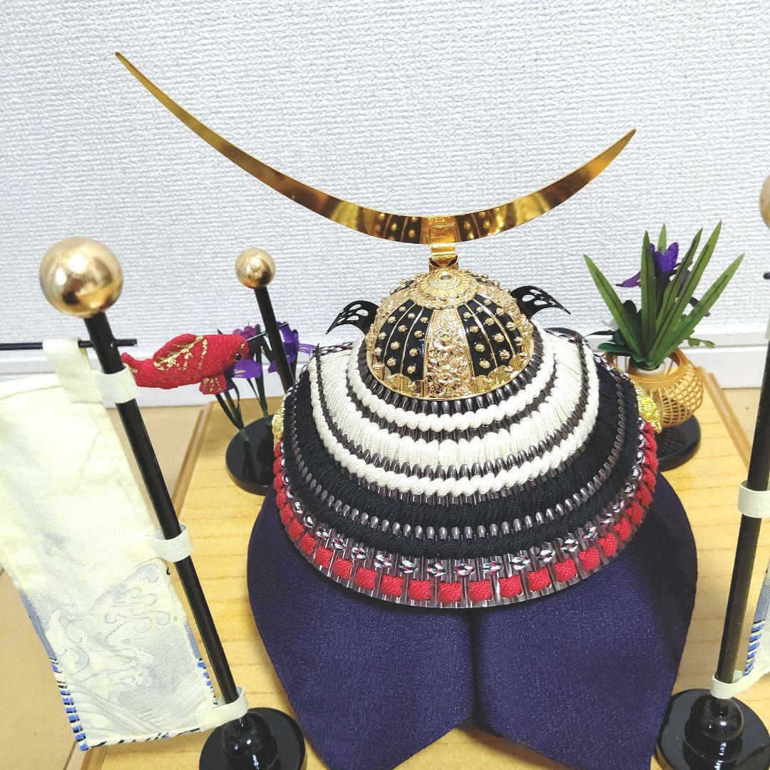 兜飾り アクリルケース入り 華風作