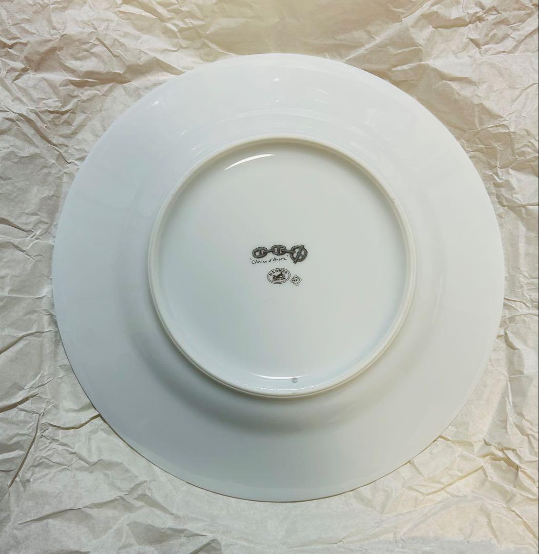 【箱・冊子付き】新品 エルメス シェーヌダンクル プラチナ 22.5cm