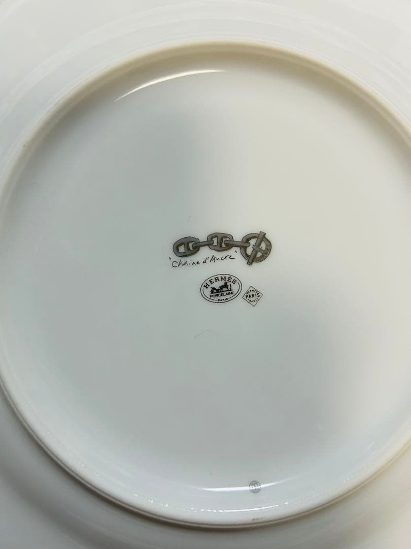 【箱・冊子付き】新品 エルメス シェーヌダンクル プラチナ 22.5cm