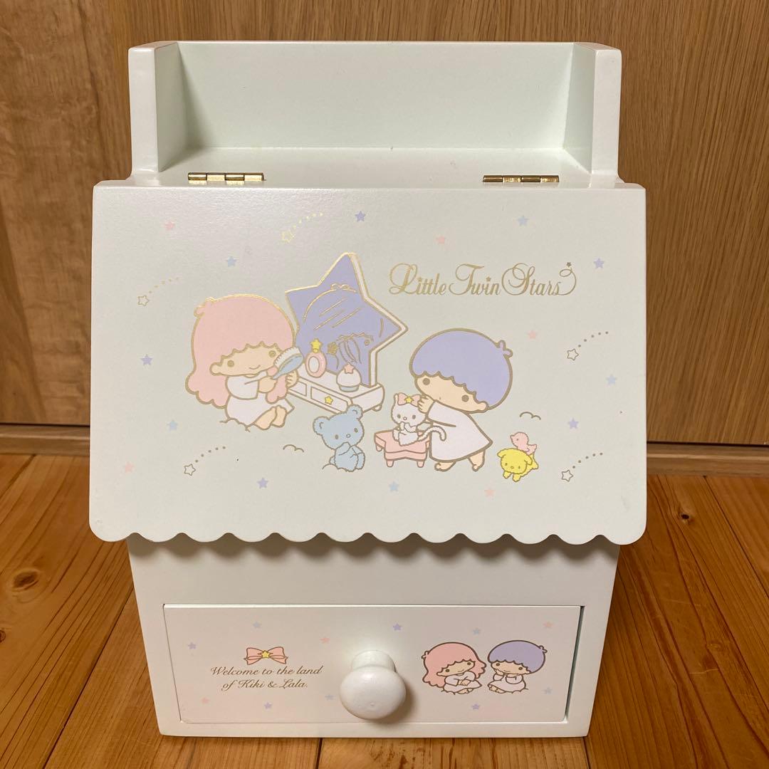 極美品】サンリオ キキララ リトルツインスターズ 木製 ドレッサー