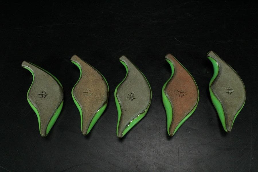 葉形 箸置 現川 十三代 横石臥牛 共箱(K-LC540) - メルカリ