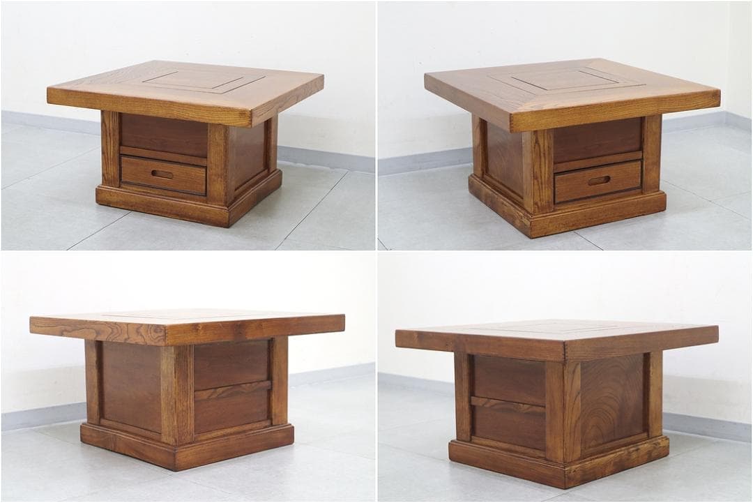 囲炉裏 テーブル 座敷机 座卓 ちゃぶ台 関西火鉢 天然木 和家具 和室 古民具