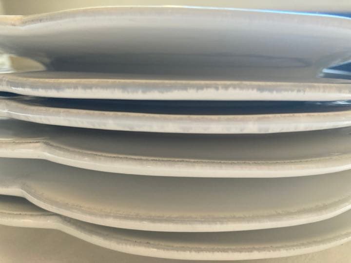 cote table PETALE WHITE　花リム　ペタル　デザートプレート