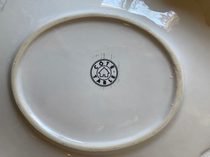 cote table PETALE WHITE　花リム　ペタル　デザートプレート