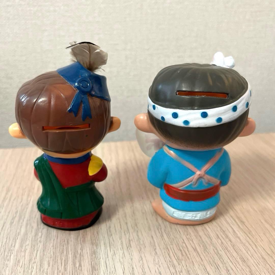 昭和レトロ 当時物 富士銀行 ソフビ 貯金箱 8個 - メルカリ