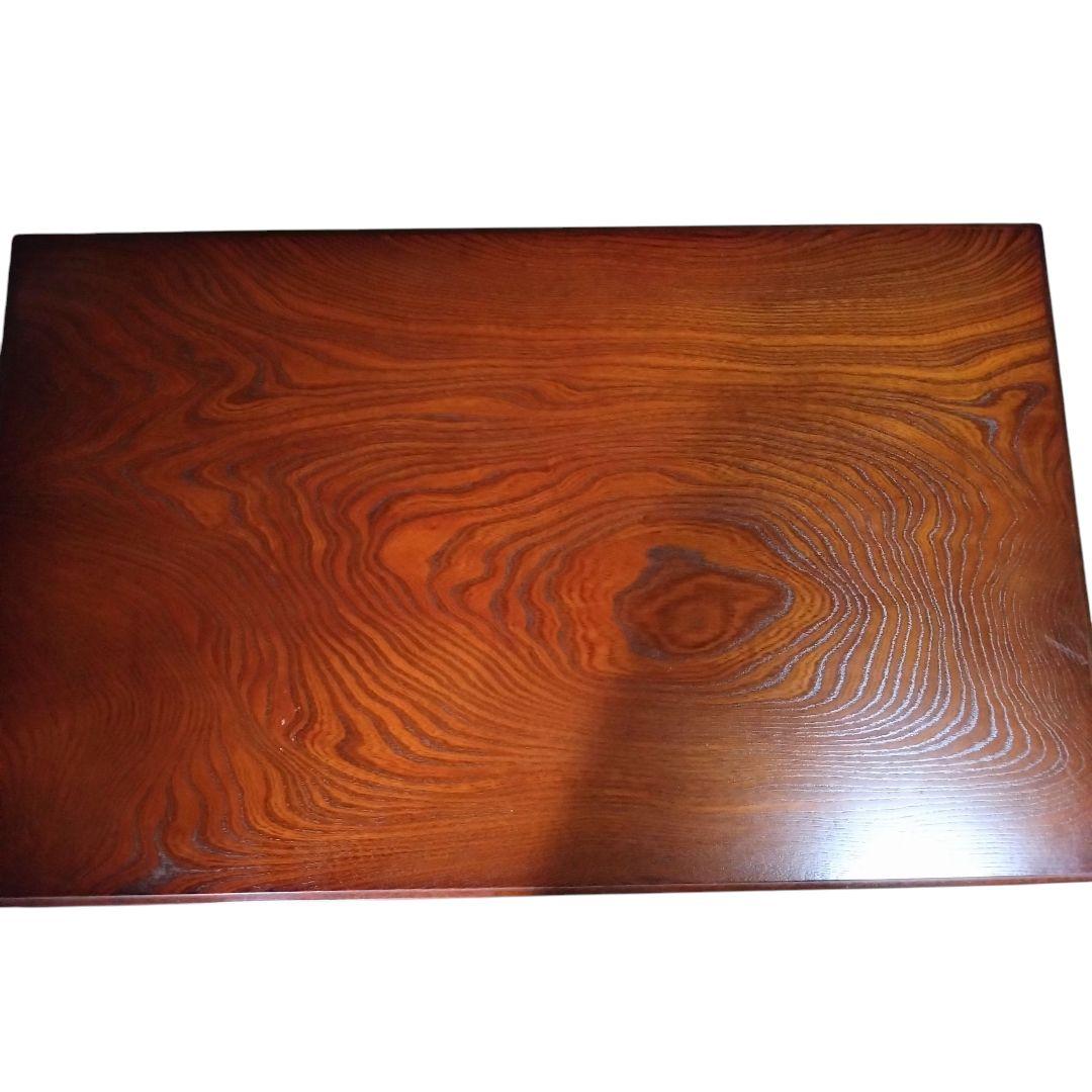 希少 アンティーク昭和レトロ 座卓 テーブル 座敷 彫刻 木彫り