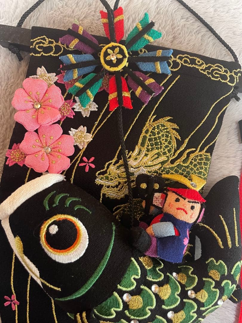 【高級】元気人形工房　吊るし鯉のぼり 室内飾り