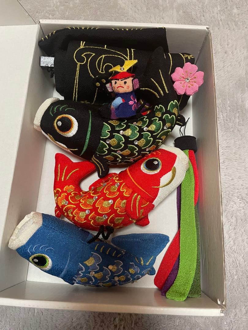 【高級】元気人形工房　吊るし鯉のぼり 室内飾り