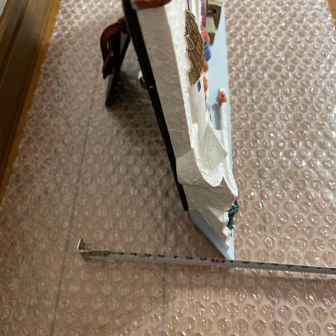 アンティーク　立体フォトフレーム　写真立て　窓　扉　家　花　階段　椅子　絵画