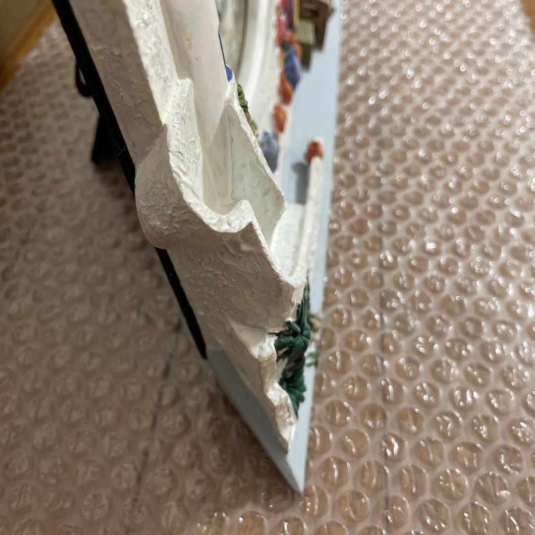 アンティーク　立体フォトフレーム　写真立て　窓　扉　家　花　階段　椅子　絵画