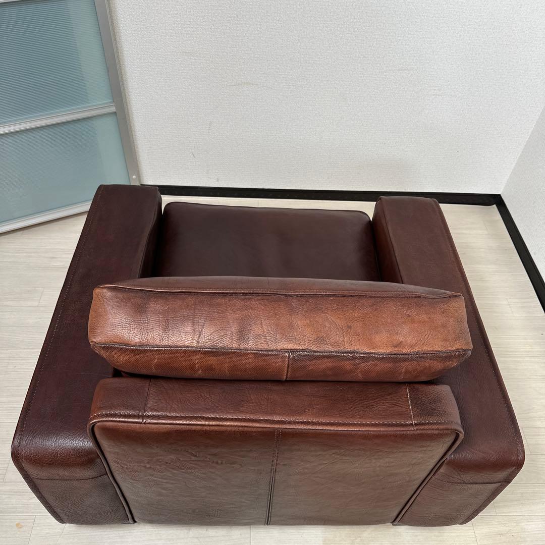 カリモク最高峰 ドマーニ 総革張り：本革 1人掛けソファ 1Pソファ iso※