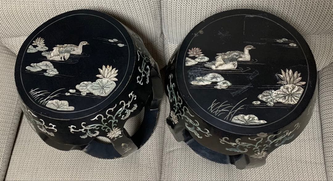 最終値下！中国美術　サイドテーブル