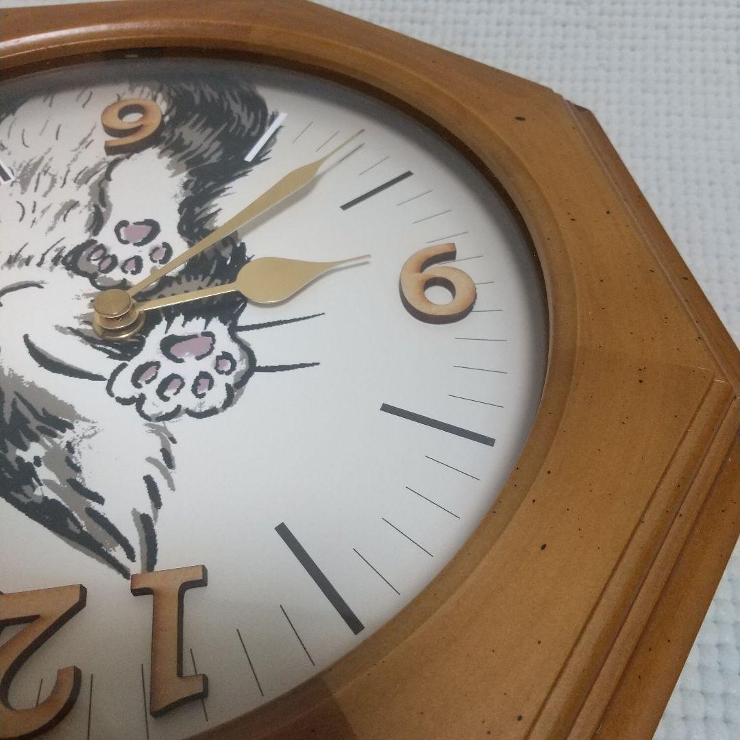 超貴重！ベビーダヤン♪ にゃんキューテイル振子時計 尻尾ゆらゆら