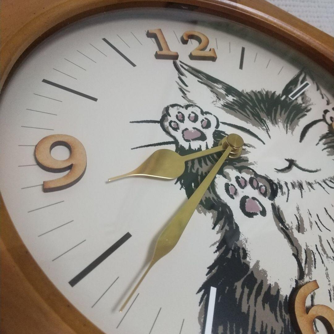 超貴重！ベビーダヤン♪ にゃんキューテイル振子時計 尻尾ゆらゆら