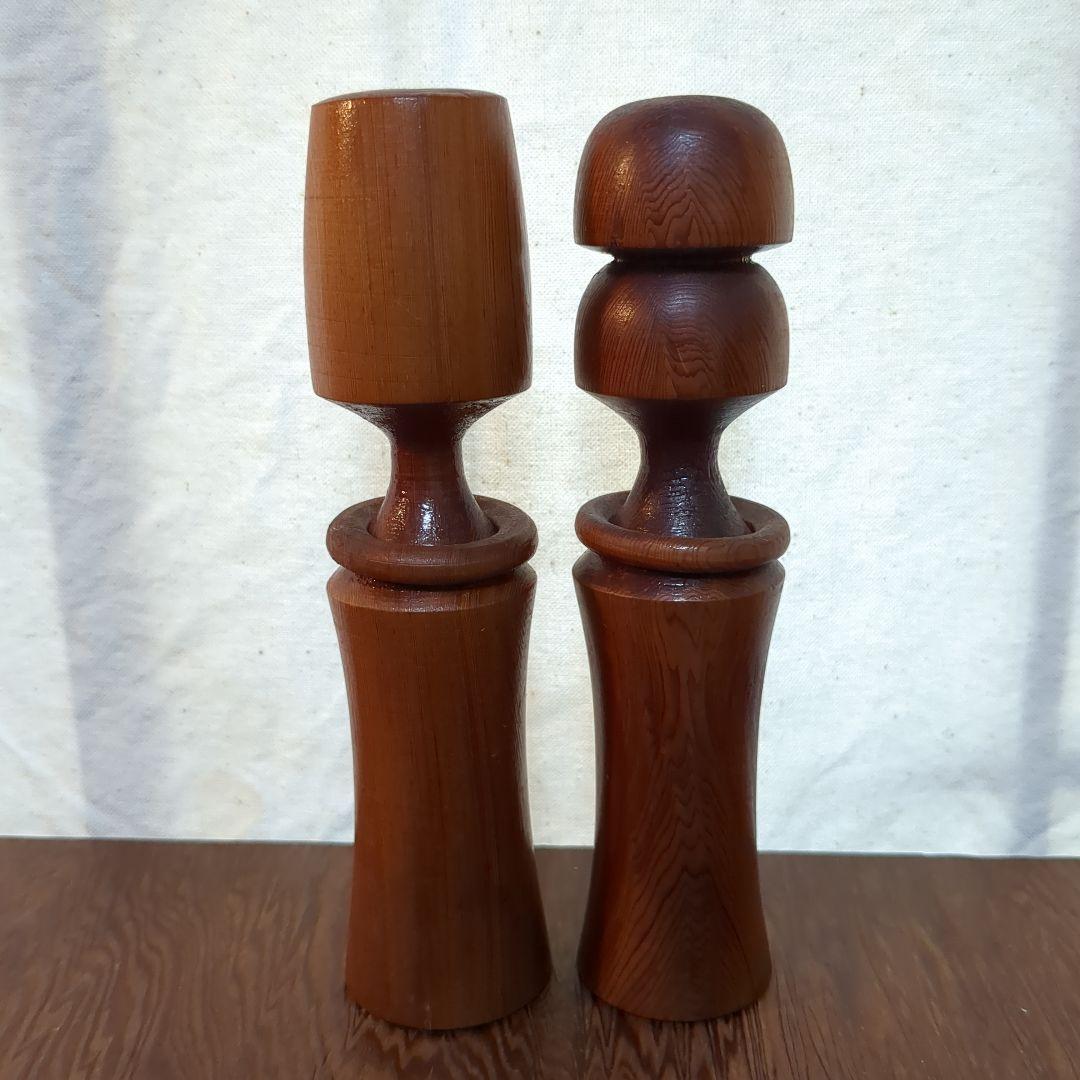 屋久杉 夫婦こけし人形 - メルカリ