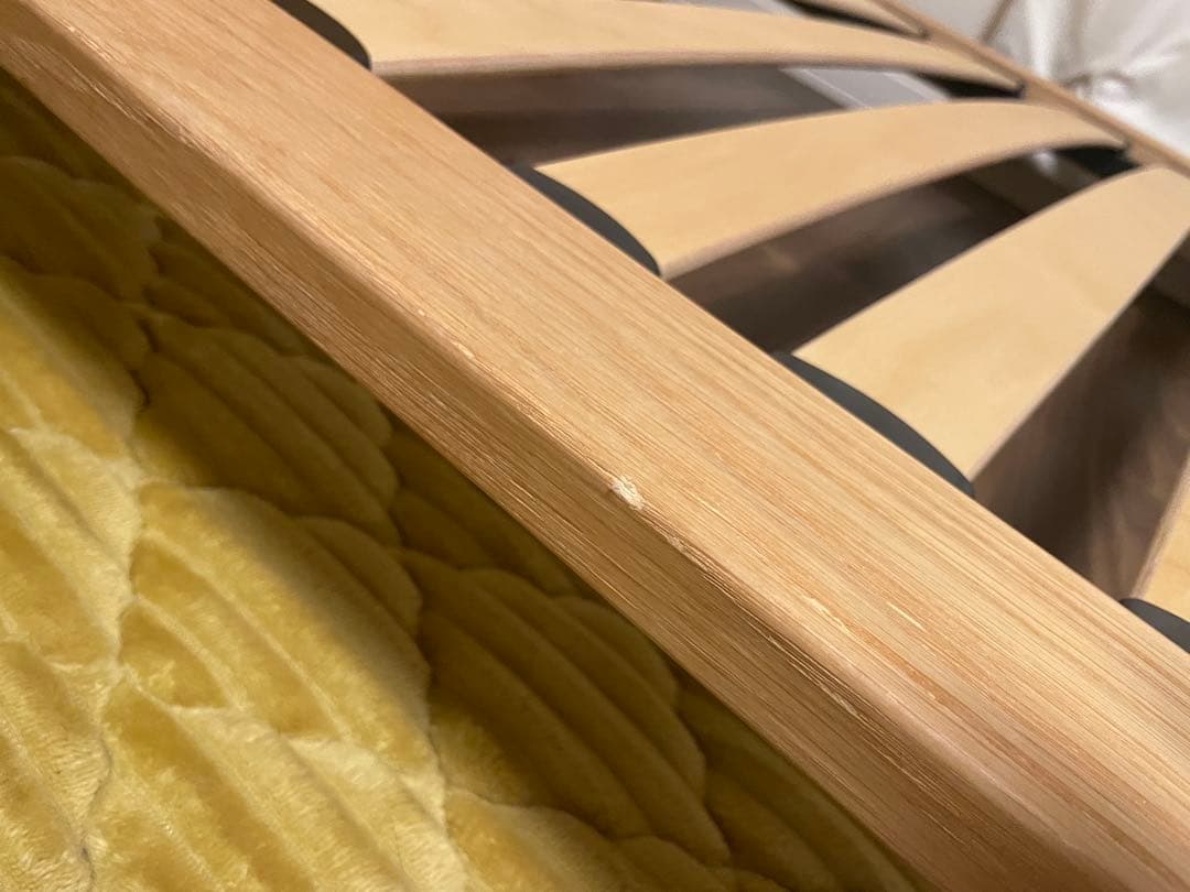 【GW期間中値下げ】★無印良品製★木製 すのこベッド ヘッドボード・脚付き