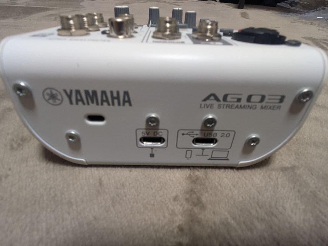 YAMAHA AG03 MK2（動作確認不明・ジャンク扱いです） - メルカリ