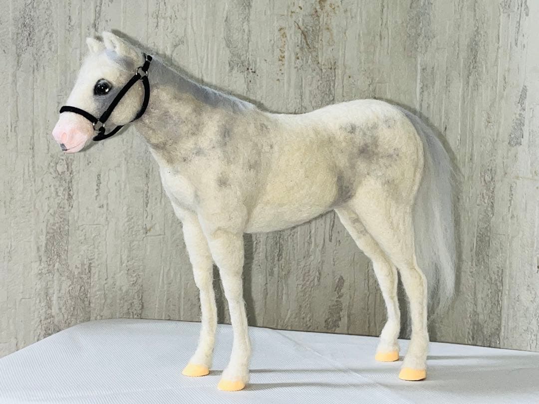 サラブレッドコレクション ハヤヤッコ】羊毛フェルト馬 オブジェ