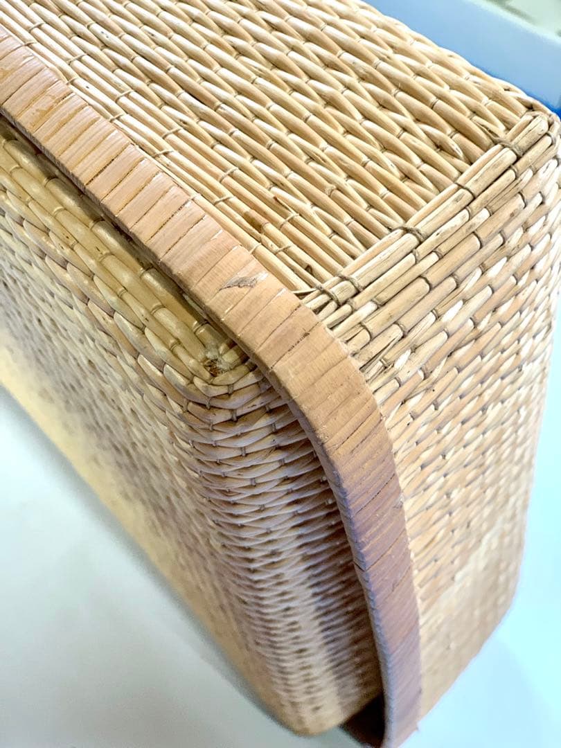 柳行李　希少　かご　レトロ　未使用品