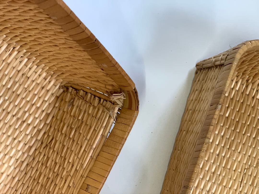 柳行李　希少　かご　レトロ　未使用品