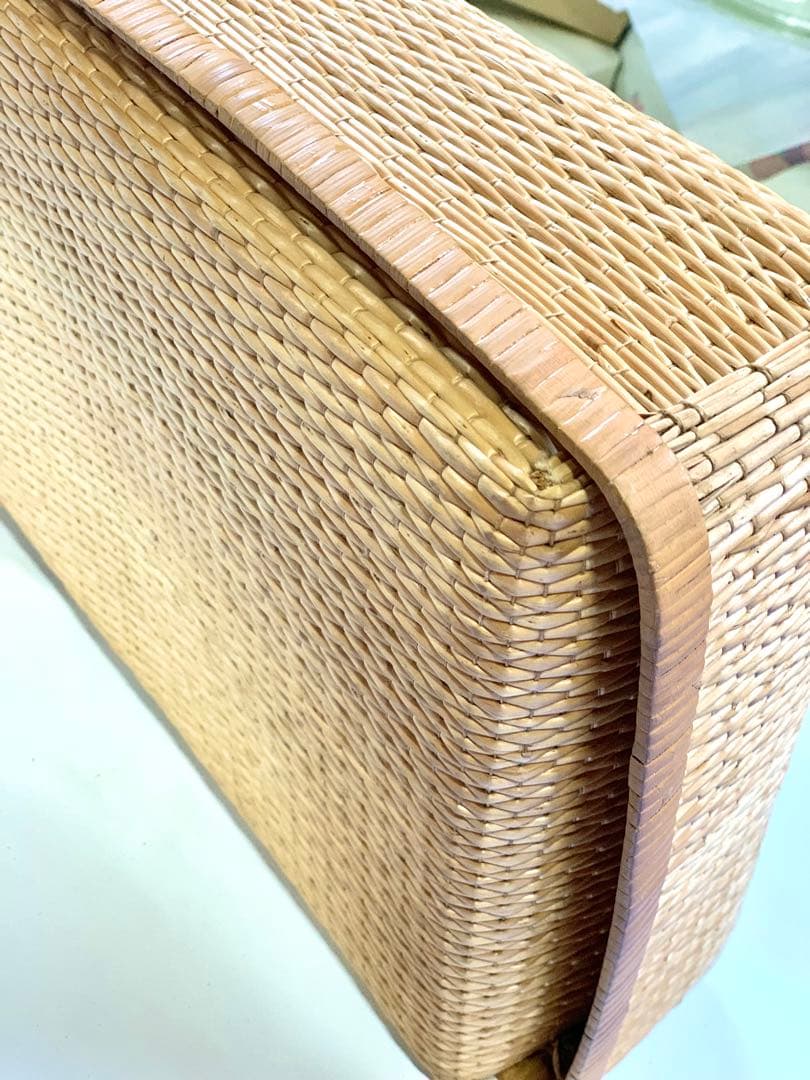 柳行李　希少　かご　レトロ　未使用品