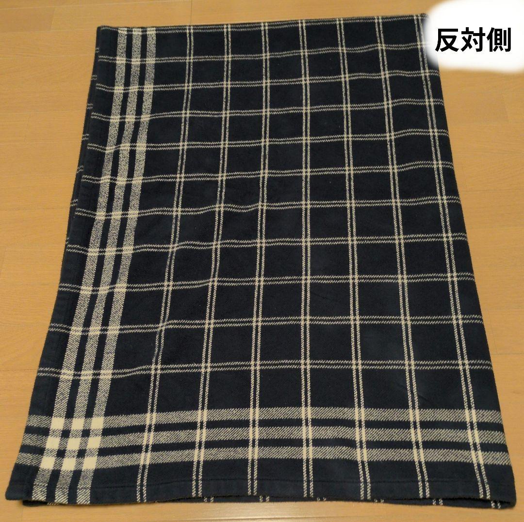 Ralph Laurenチェック柄　綿毛布ブランケット シングルサイズネイビー