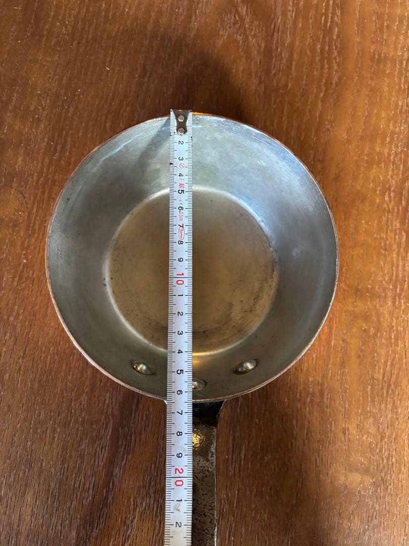 MADE IN FRANCE 銅鍋 片手鍋 ソースパン 約16cm 錫引き