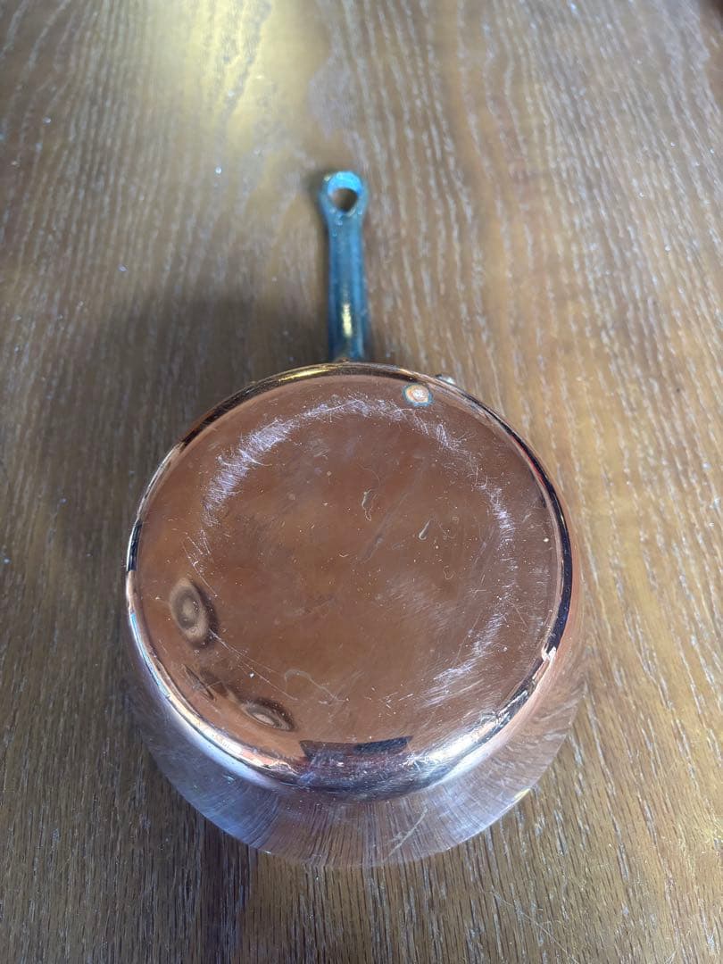 MADE IN FRANCE 銅鍋 片手鍋 ソースパン 約16cm 錫引き