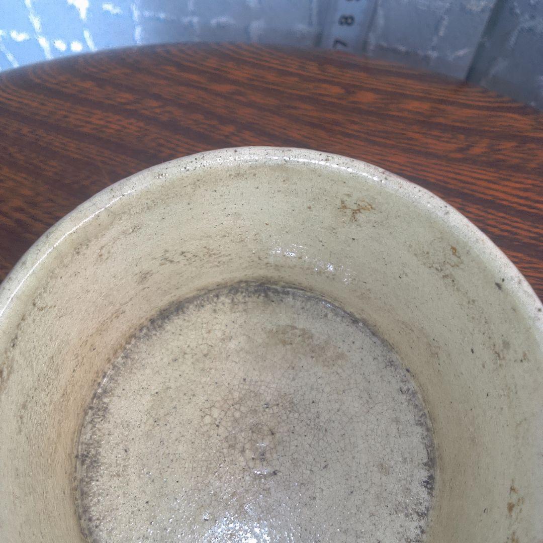 骨董6ベージュ 陶器 円形容器 - メルカリ