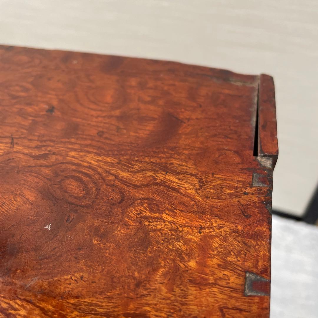 【値下げ】木製ガラスケース 引き出し　取手　アンティーク　ショーケース　卓上