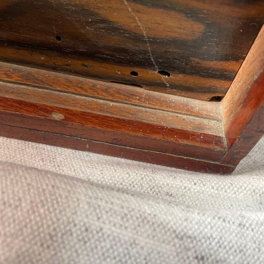 【値下げ】木製ガラスケース 引き出し　取手　アンティーク　ショーケース　卓上