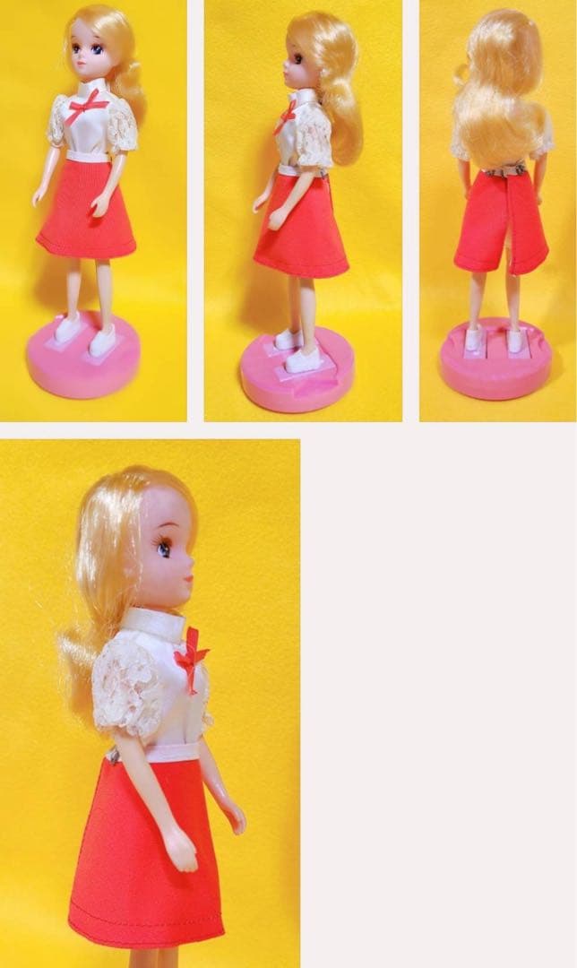 1974年製リカタレントのパットちゃん衣裳ブラウスドレスナース看護婦