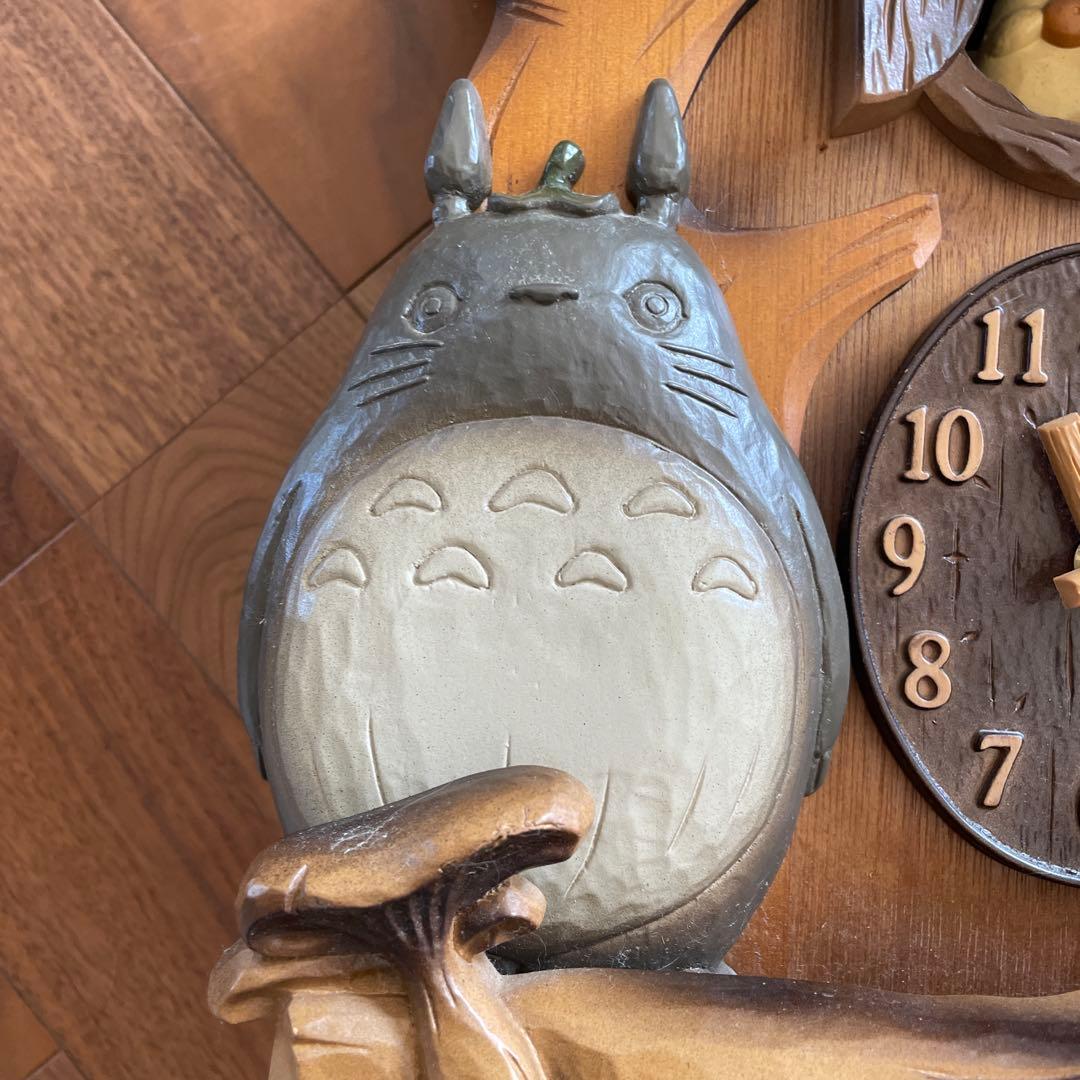 トトロ 木製掛け時計 カッコウ付き