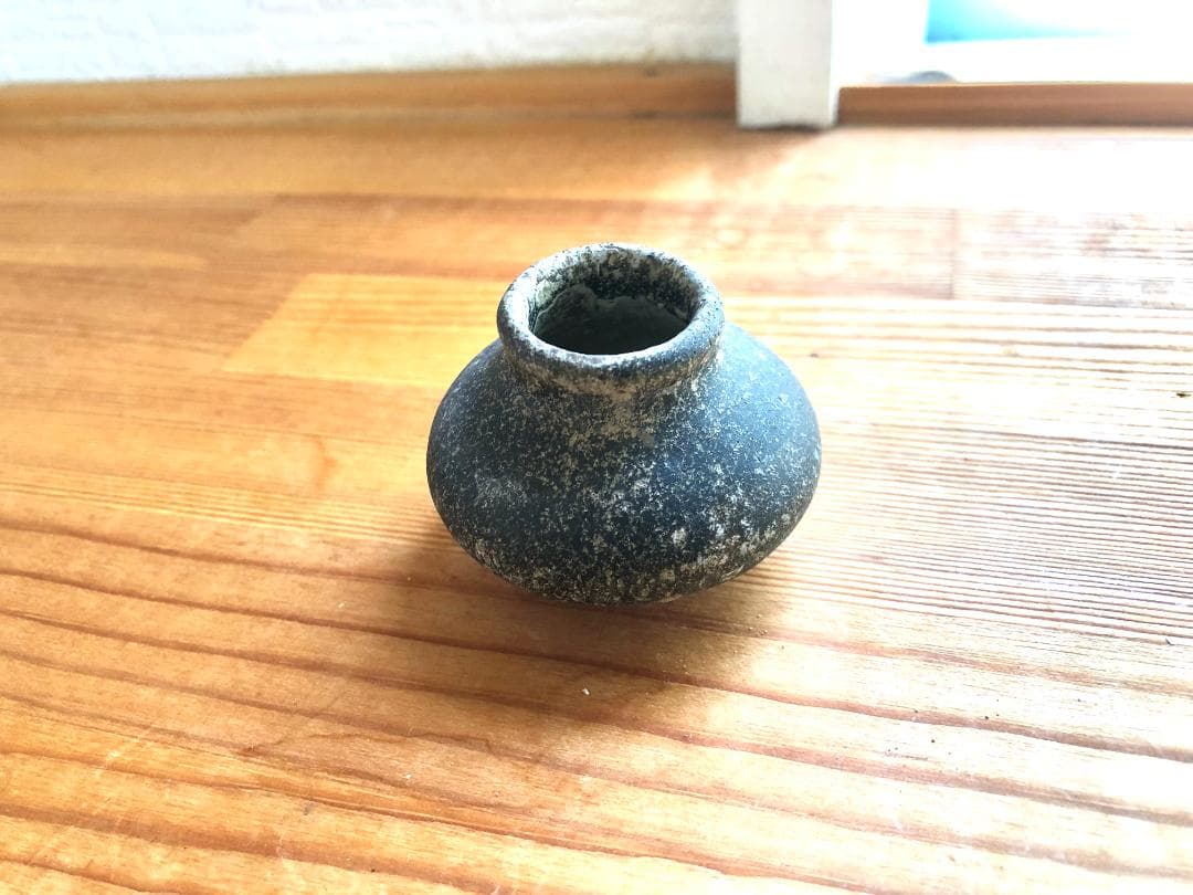 タイ・骨董・出土品】宋胡録（スンコロク）黒釉 小壺（1301年~1600年