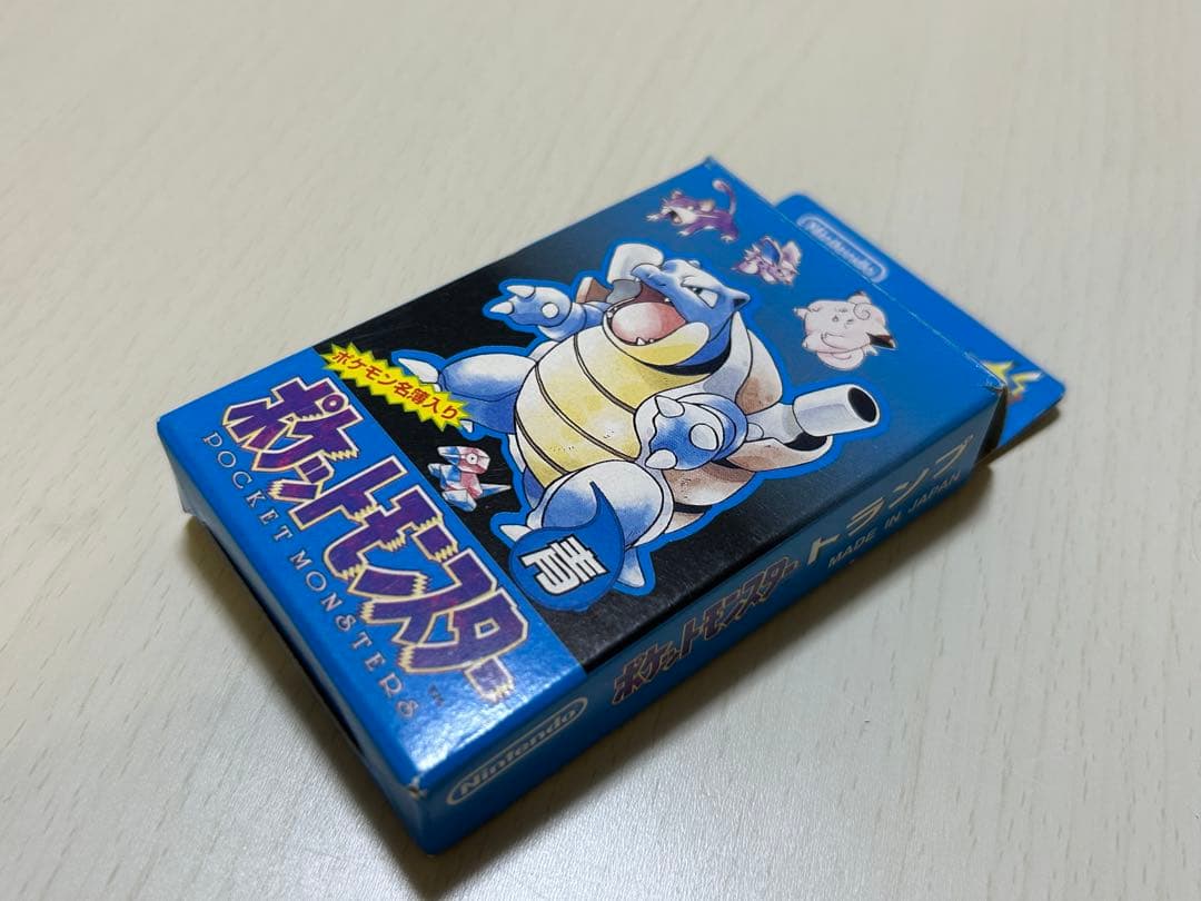 未開封】ポケットモンスター 青 トランプ ポケモン 任天堂 カメックス 初代